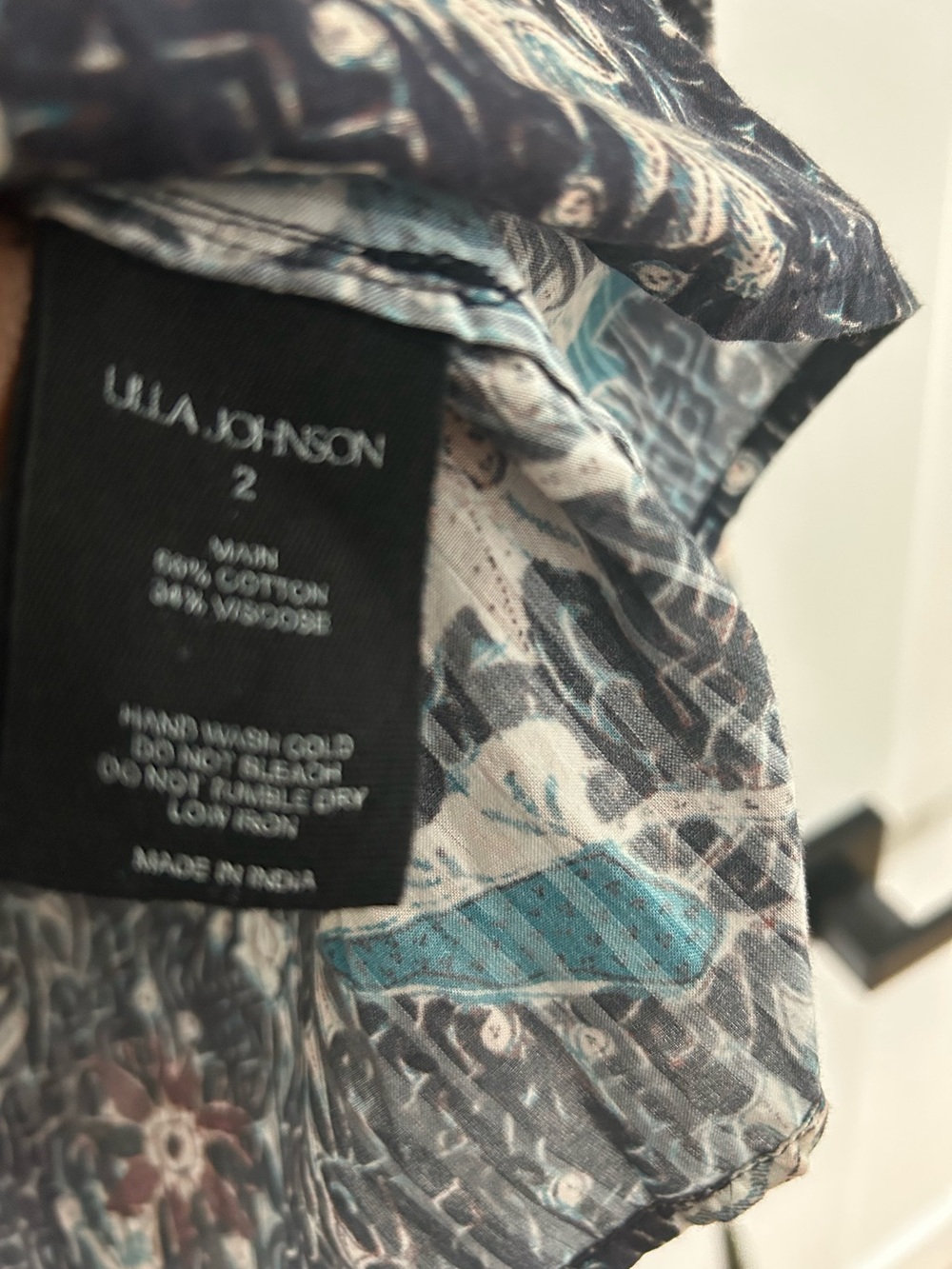 Ulla Johnson Manet Long Sleeve Blouse in Jet SZ 2 NWT - Picture 7 of 9
